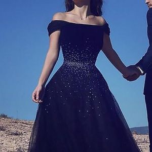 Navy Blue Ball Gown